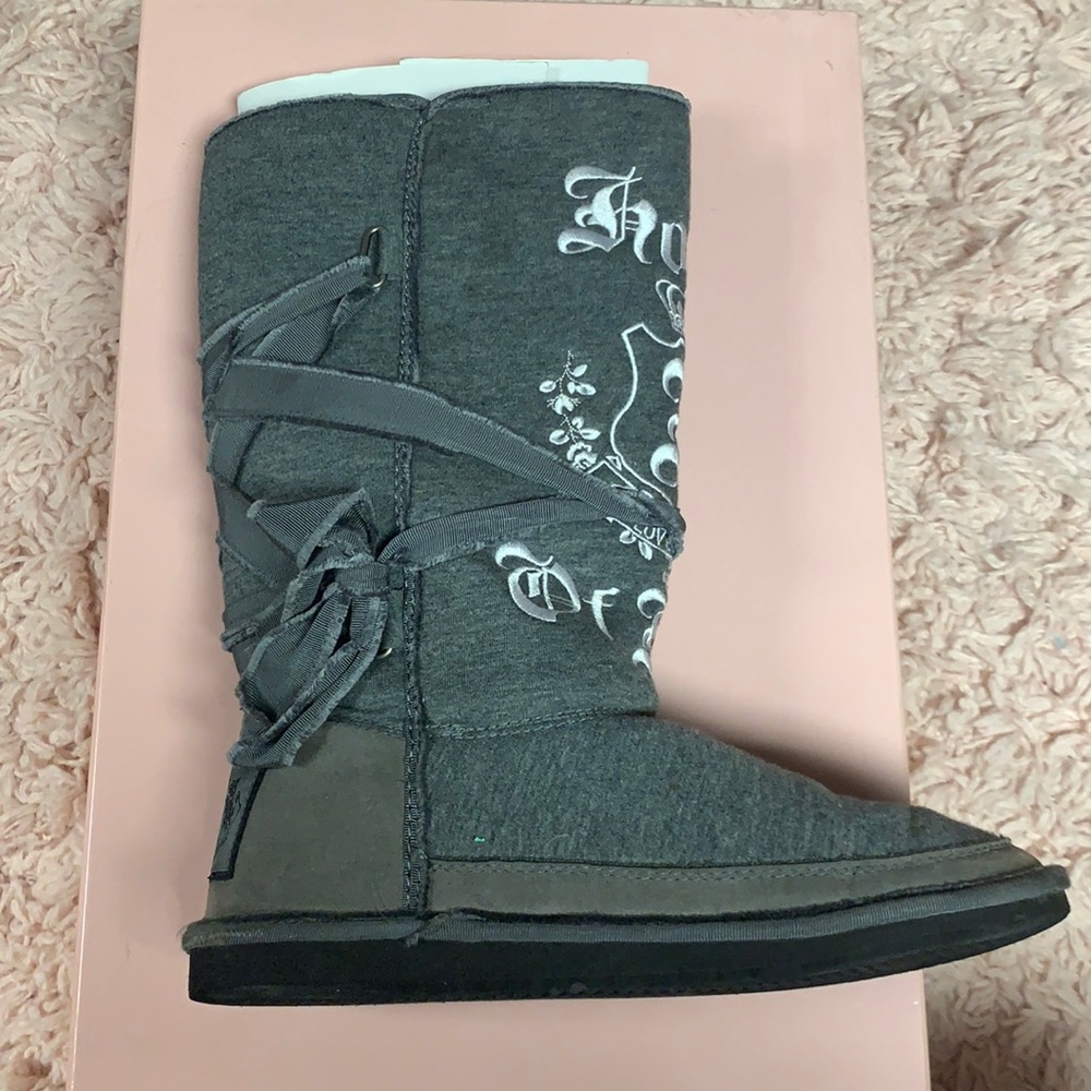 Juicy couture size 10 jersey knit boots